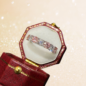 Lab Grown Pink Diamond Eternity Ring